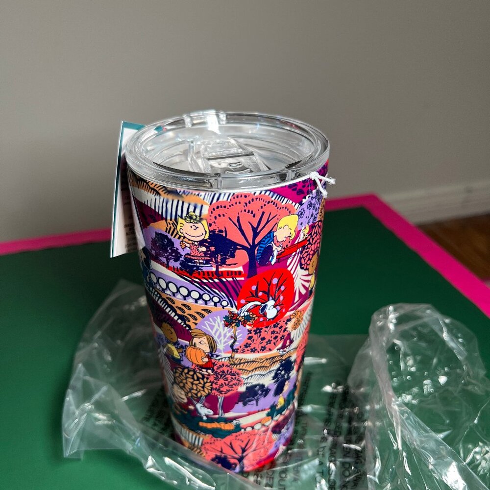 Peanuts x Vera Bradley Reusable Steel Tumber - NWT - 20 oz - Picture 2 of 4